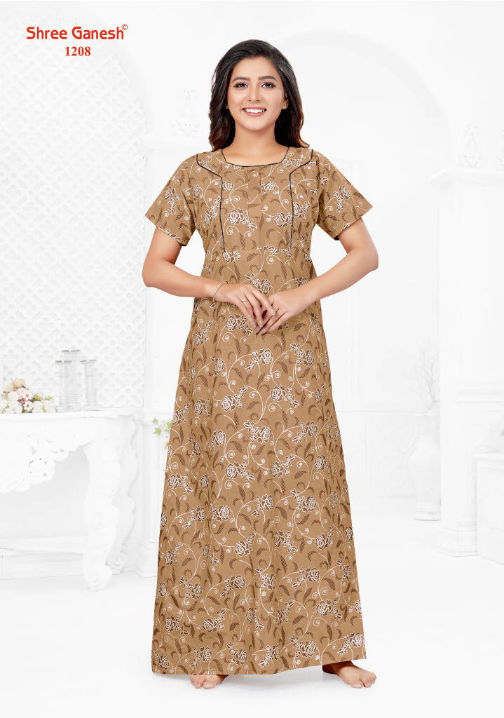 Kavya Vol 2 By Shree Ganesh Printed Cotton Nighty Wholesale Shop In Surat

